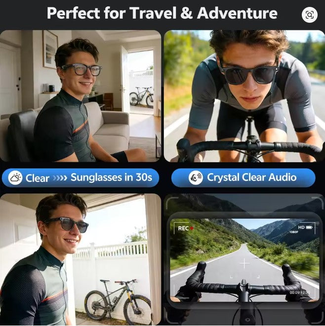 NexaLens AI Smart Glasses with Camera, Live Translation & Bluetooth Calls