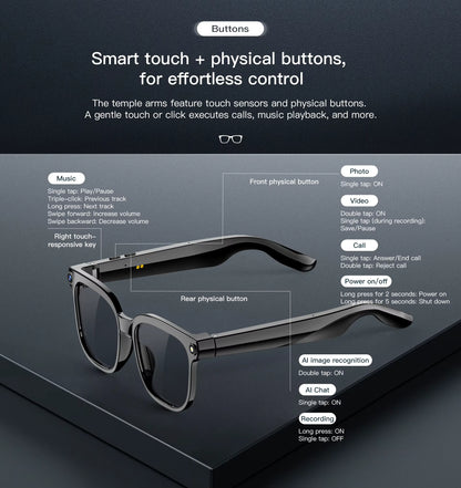 NexaLens AI Smart Glasses with Camera, Live Translation & Bluetooth Calls